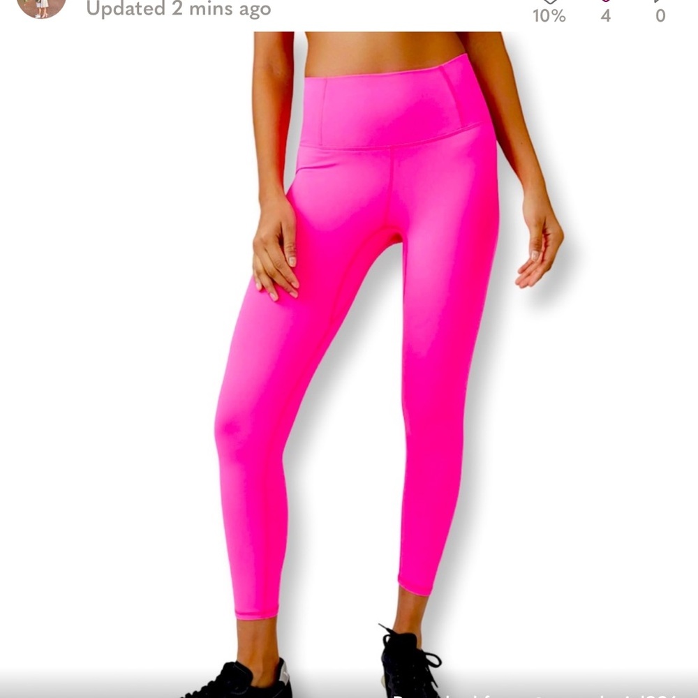 NWT Free‎ People Movement Vibrant Pink Never Better Darling Women's Leggings!